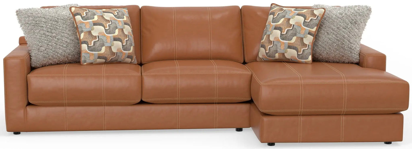 Minori - Italian Leather Sectional by Unique Piece Furniture