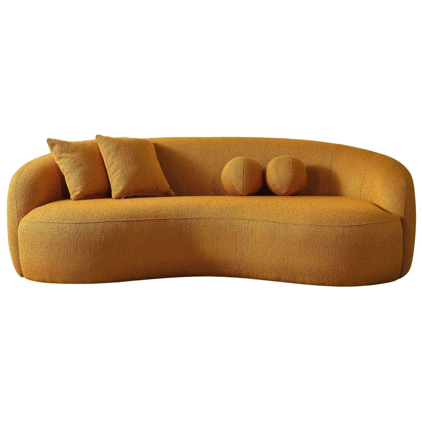 Drake - Japandi Style Curvy Boucle Sofa by Unique Piece Furniture