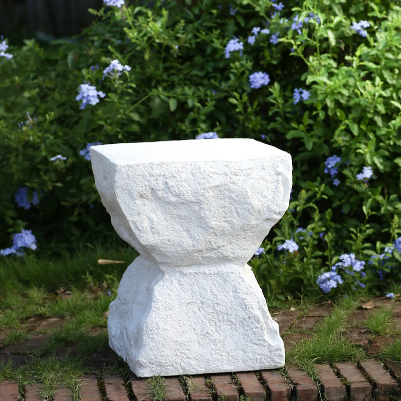 Cleo Outdoor Patio Modern Minimalist MGO Side Table by HouseOfZazla