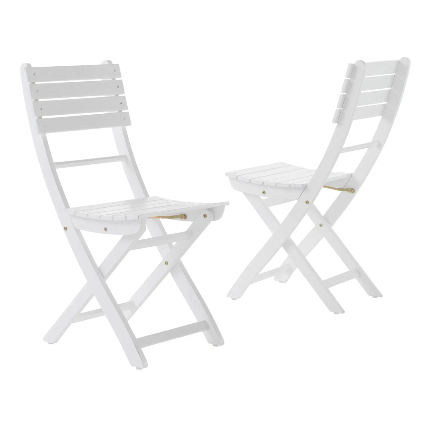 Outdoor Foldable Wood Dining Chair With Slat Design (Set of 2) by HouseOfZazla