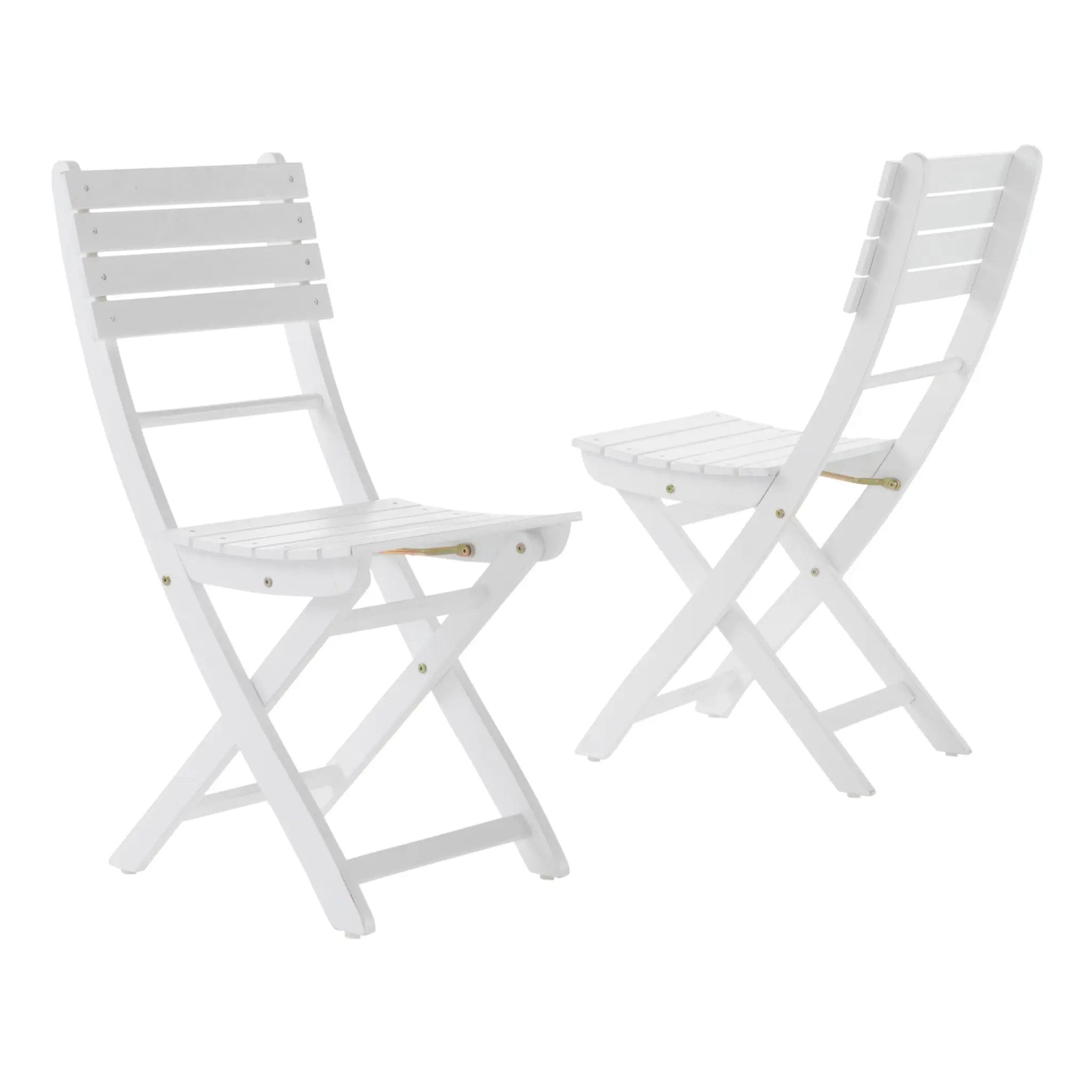 Outdoor Foldable Wood Dining Chair With Slat Design (Set of 2) by HouseOfZazla