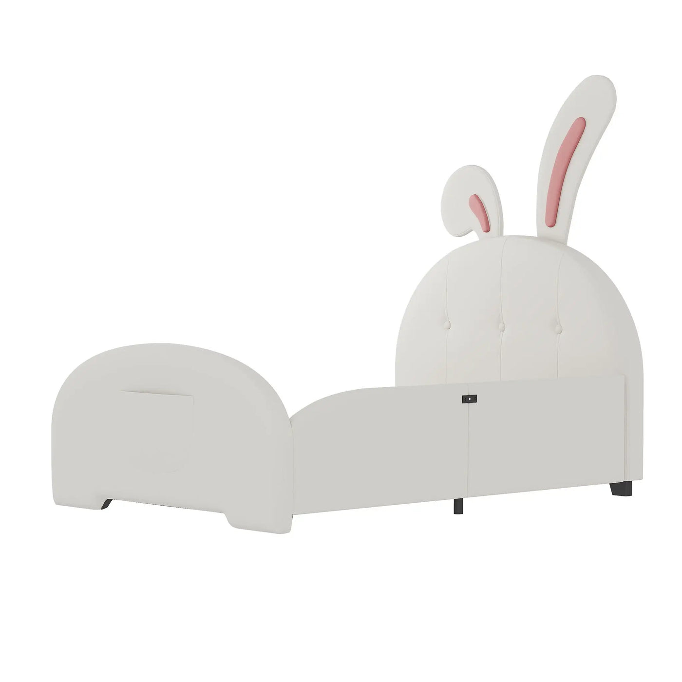 Upholstered Rabbit-Shape Princess Bed With Headboard And Footboard by Unique Piece Furniture