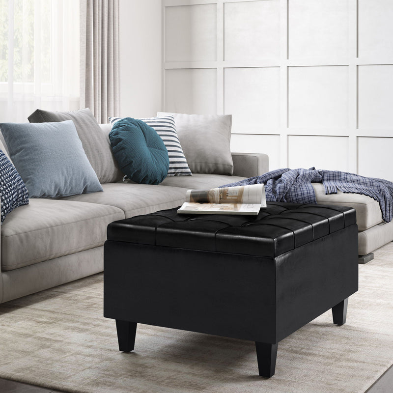 Harrison - Upholstered Coffee Table Storage Ottoman by HouseOfZazla