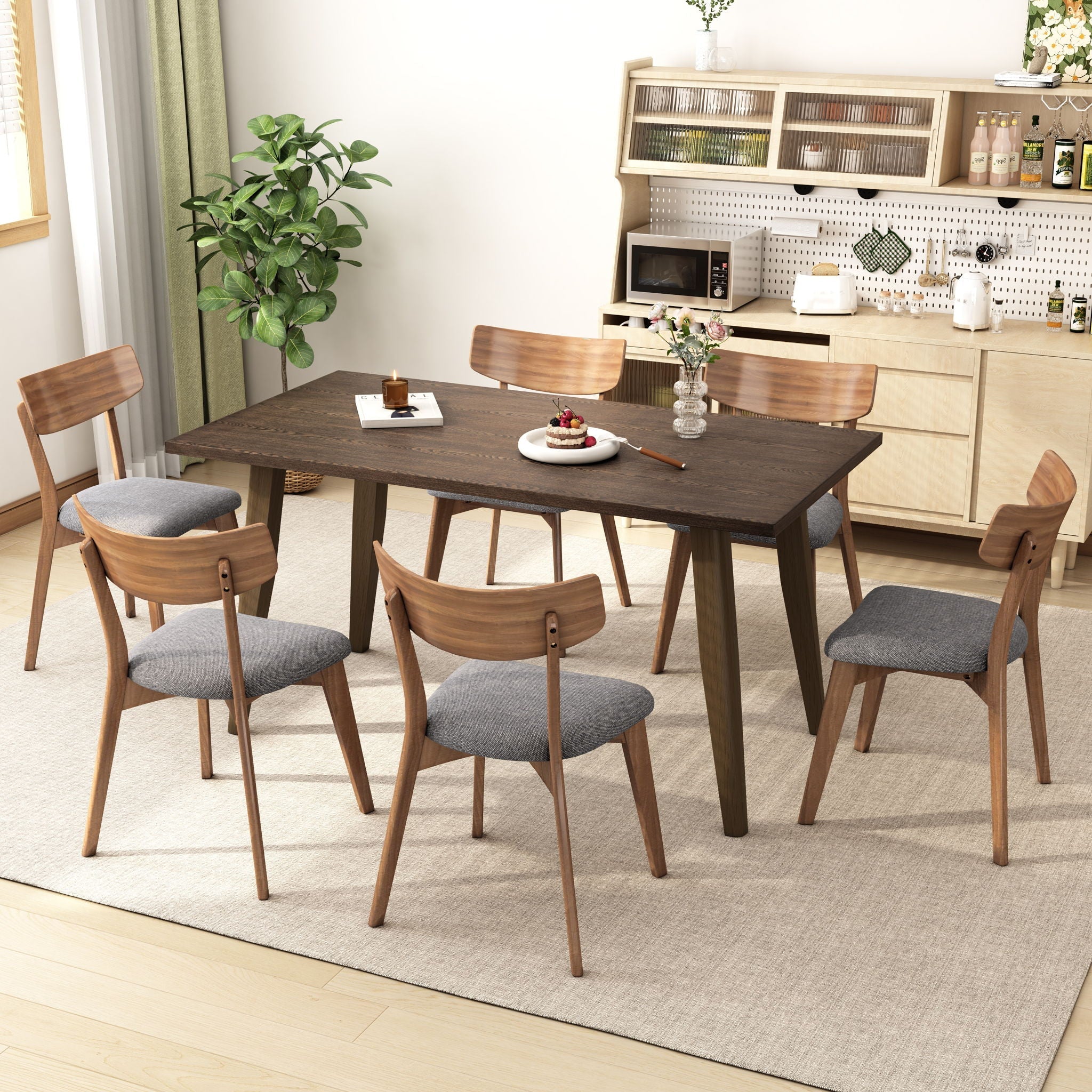 Mid Century Upholstered Dining Chairs (Set of 2) by HouseOfZazla