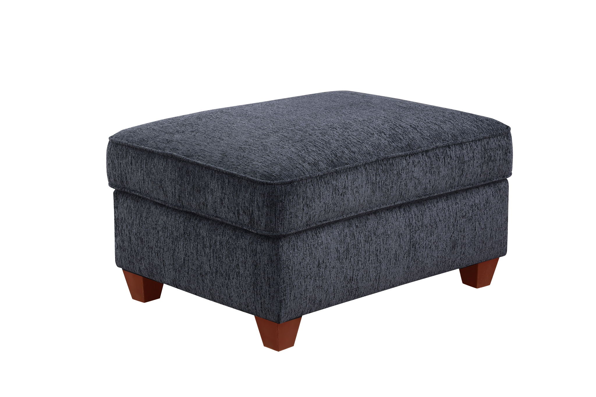 Gina - Sectional Sofa With Ottoman - Black by HouseOfZazla