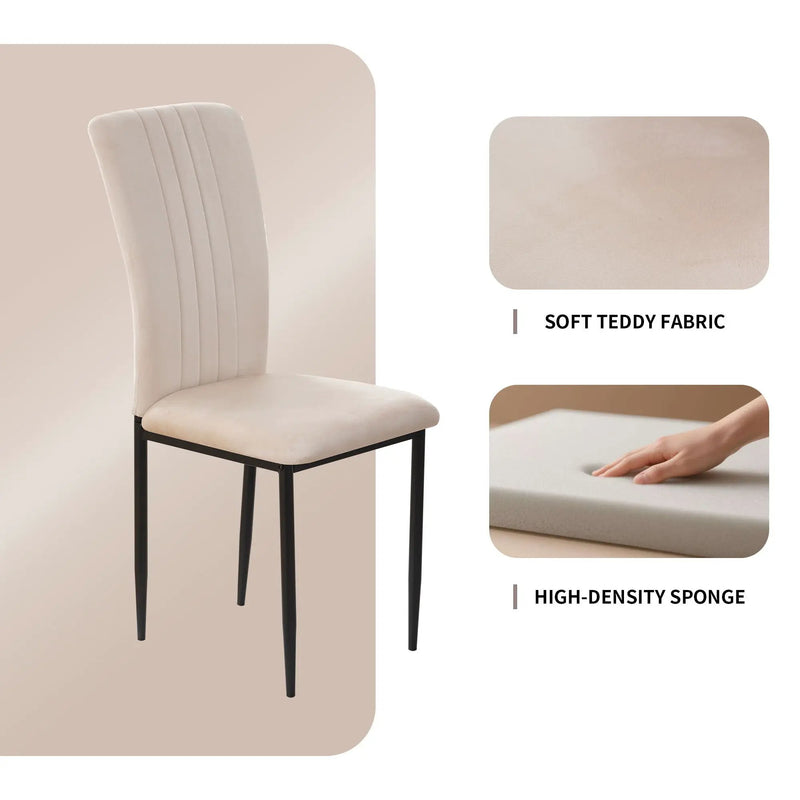 Velvet Dining Chairs For Dining Room (Set of 4)