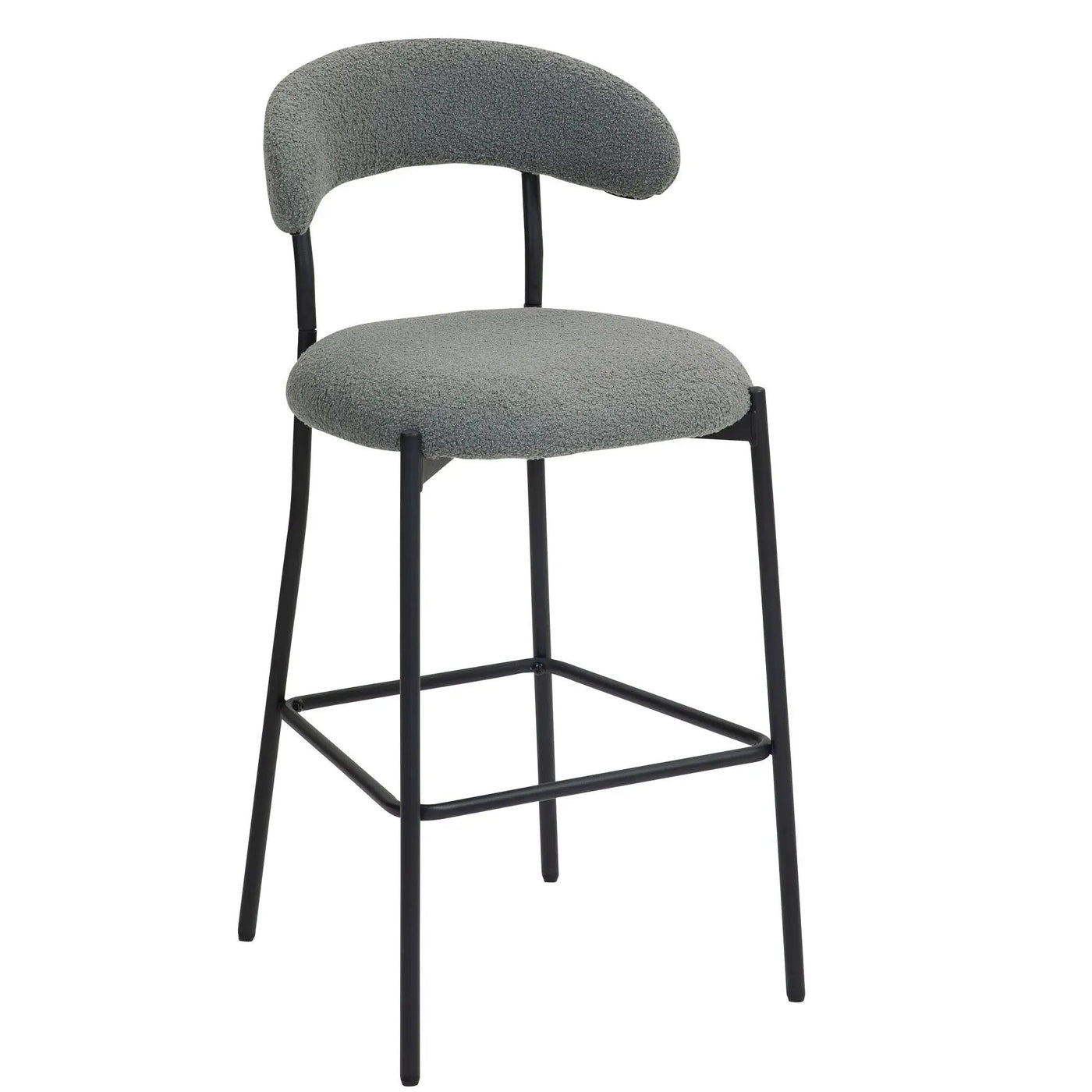 Counter Height Bar Stools With Powder Coating Base And Footrest by Unique Piece Furniture