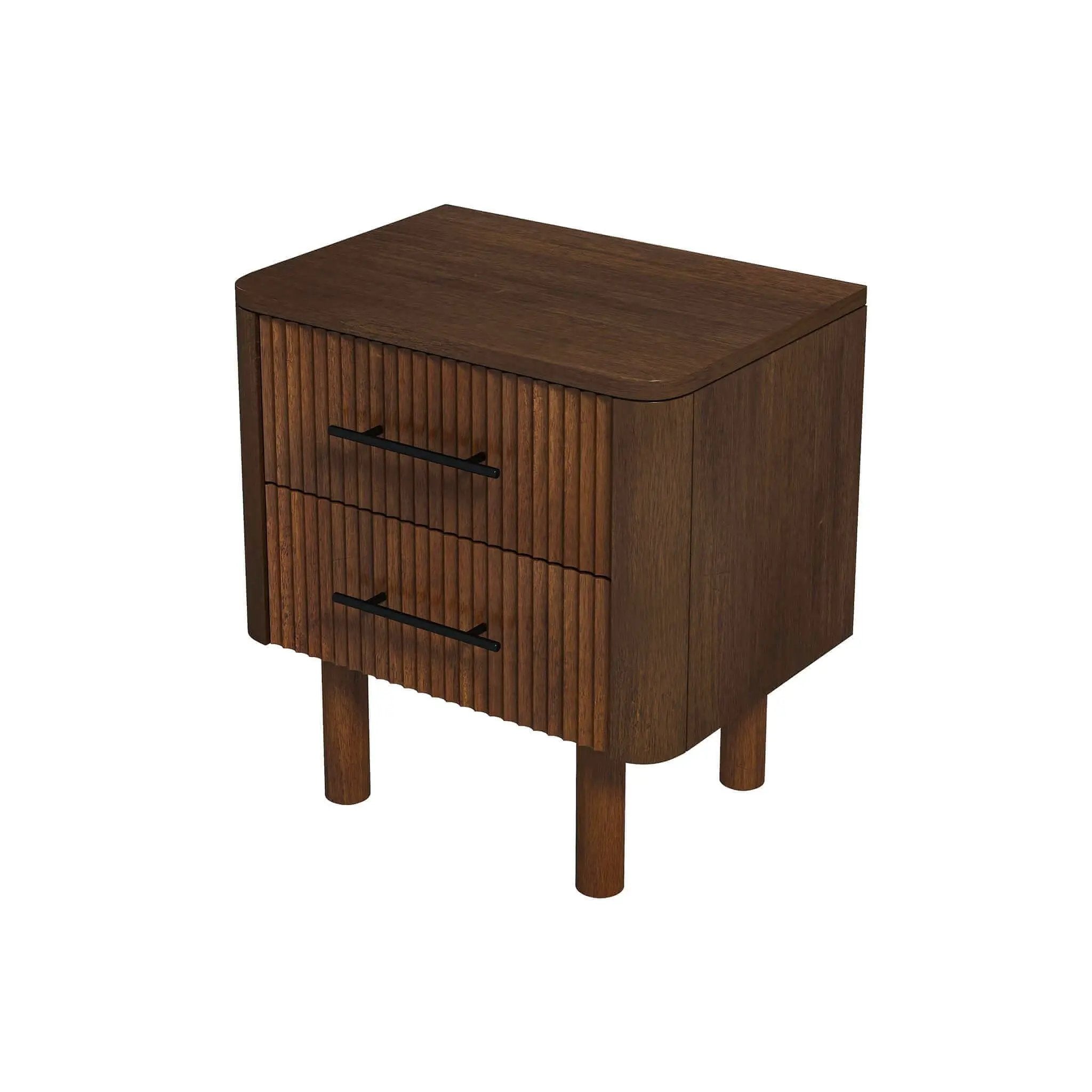 Logan - Nightsd Bed Side Tables With 2 Drawers - Brown by Unique Piece Furniture