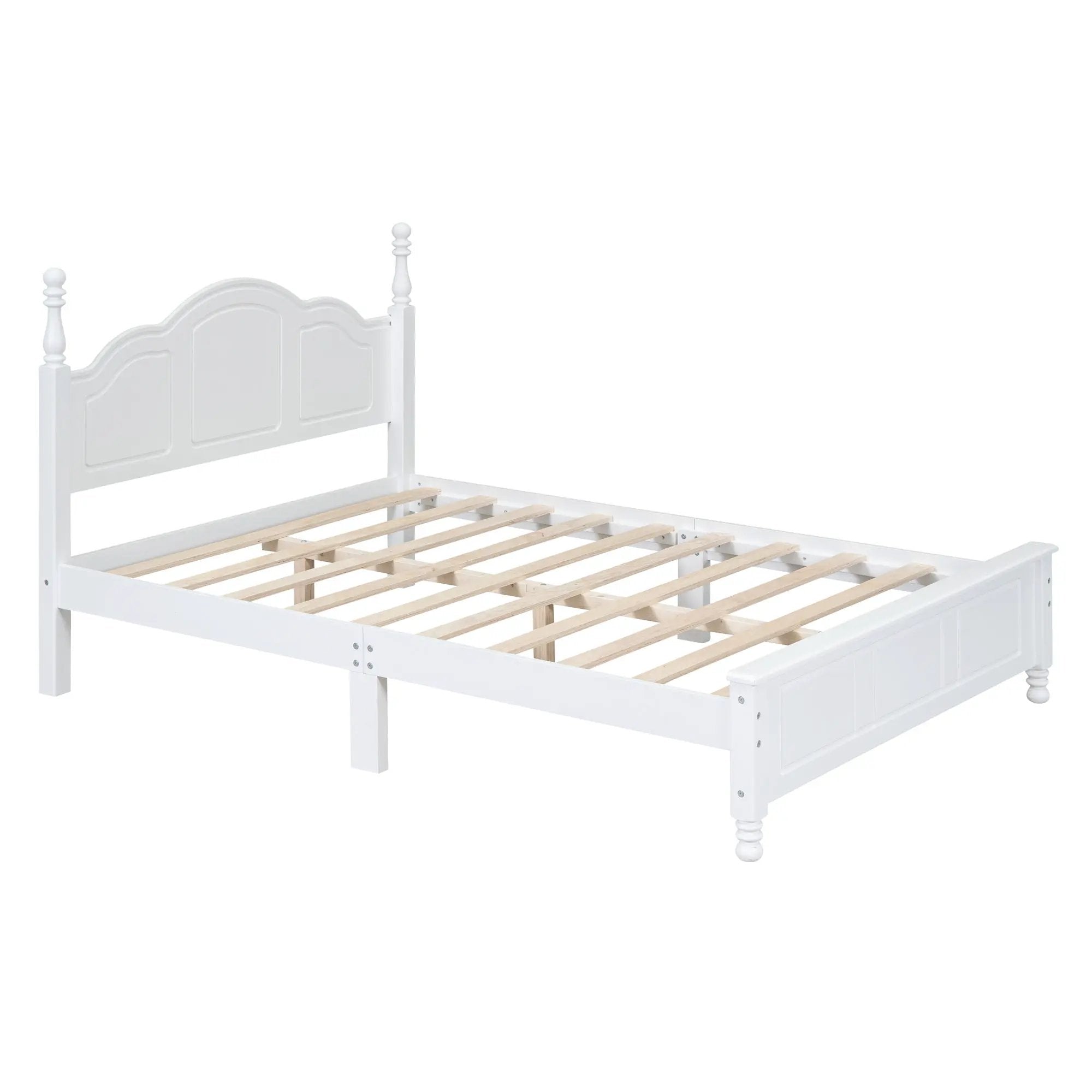 Full Size Wood Platform Bed Frame,Retro Style Platform by BLAKHOM