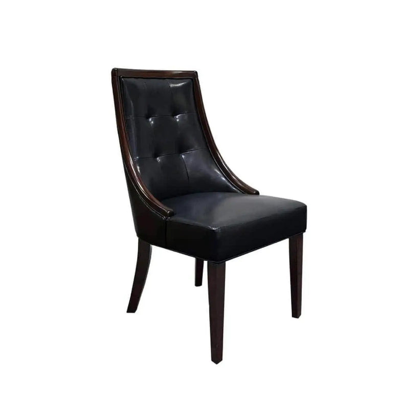 Clair - Tufted Dining Room Side Chair (Set of 2) - Dark Coffee / Black by Unique Piece Furniture