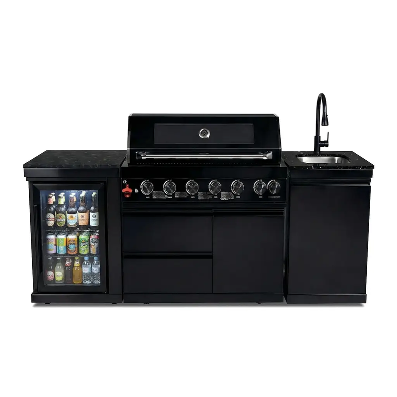 6-Burner Stainless Steel Propane Gas Outdoor Kitchen Barbecue Island Grill by HouseOfZazla