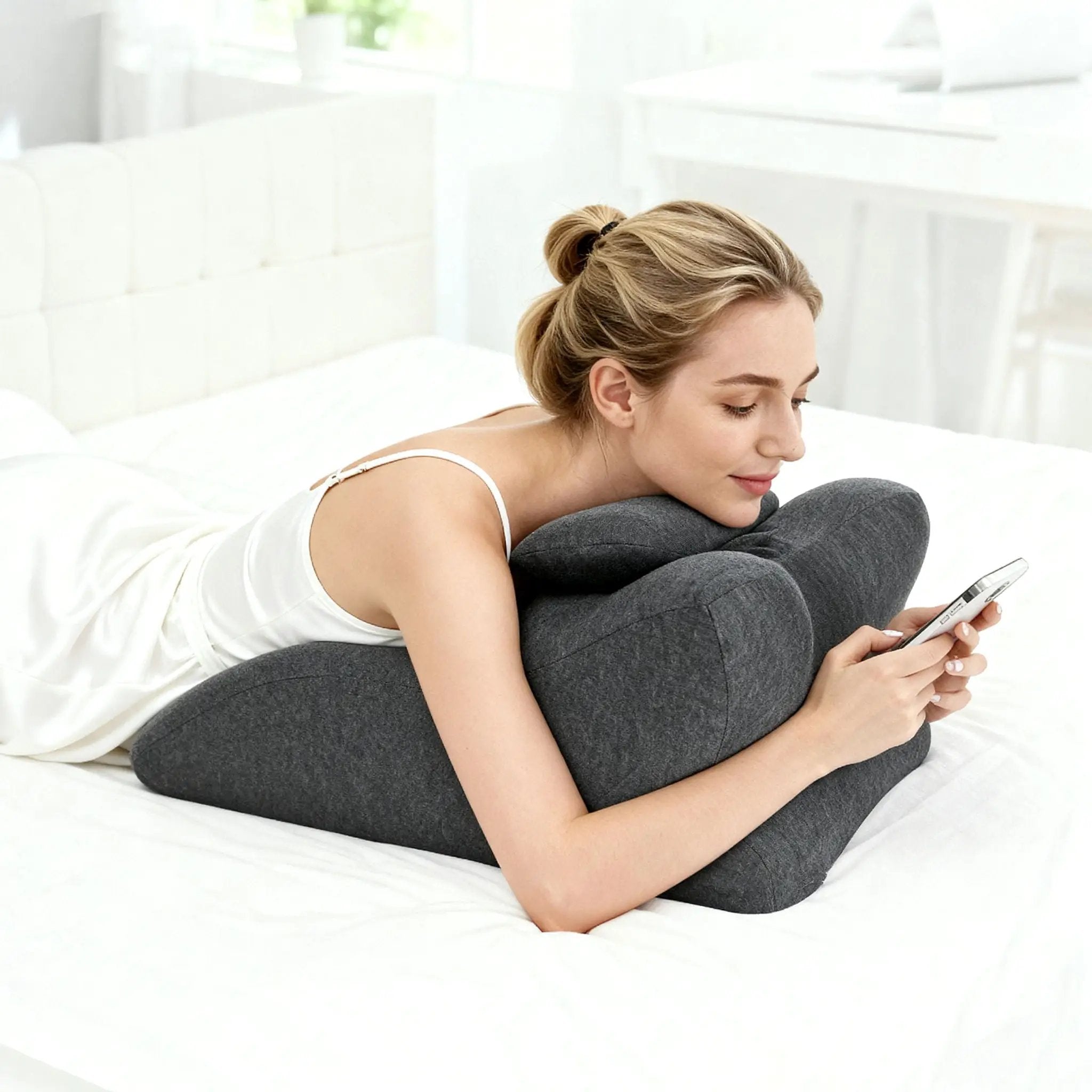 Ergonomic Spinal Posture Support Bed Pillow by Unique Piece Furniture