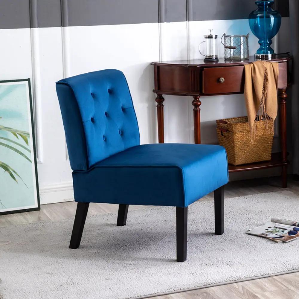 Reese - Living Room Armless Button Tufted Pattern Accent Chair (Set of 2) by Unique Piece Furniture