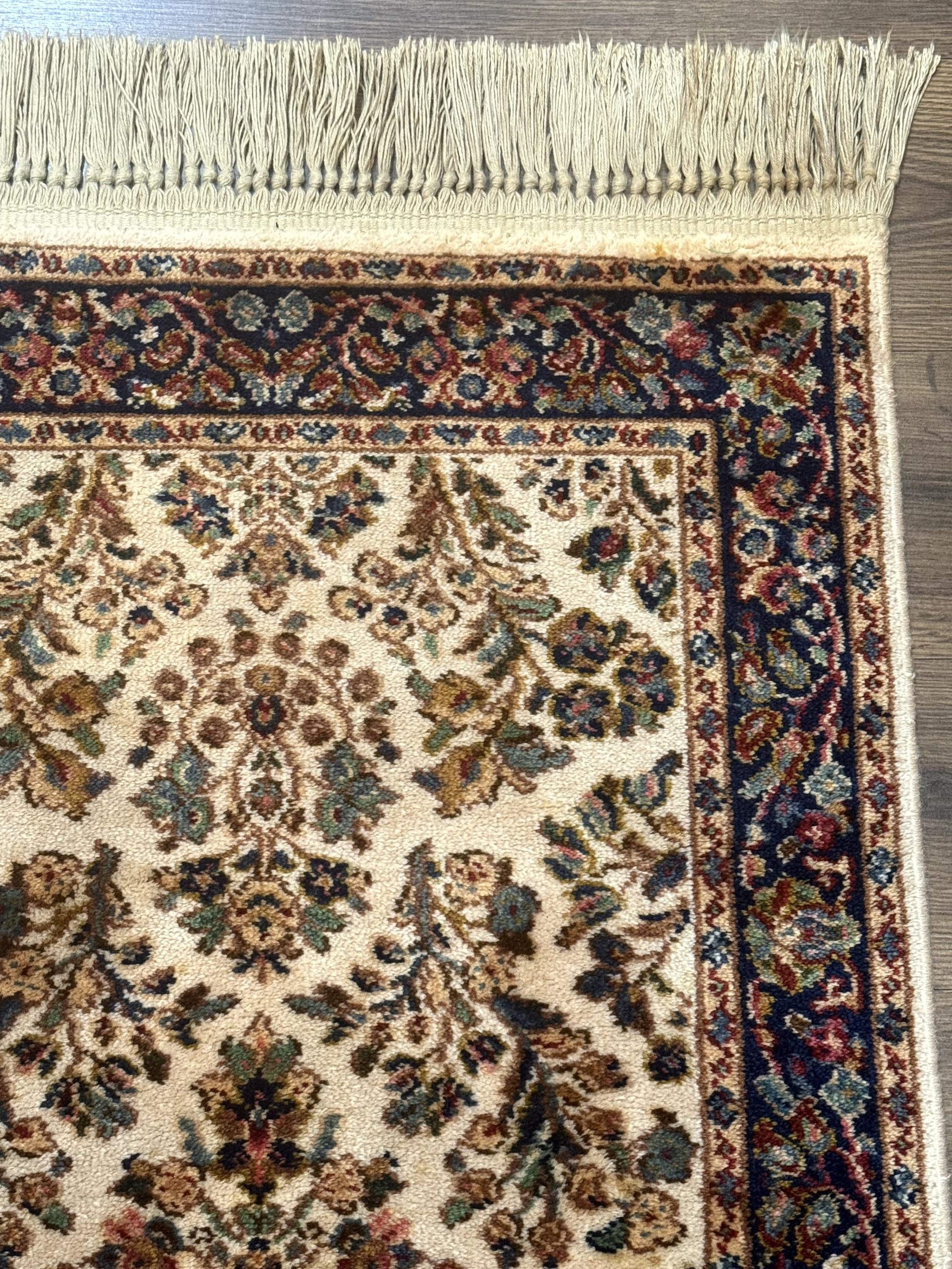 Karastan Rug 2x4, Ivory Sarouk #760, Vintage Wool Small Karastan Carpet, Original 700 Series, Discontinued by Jewel Rugs