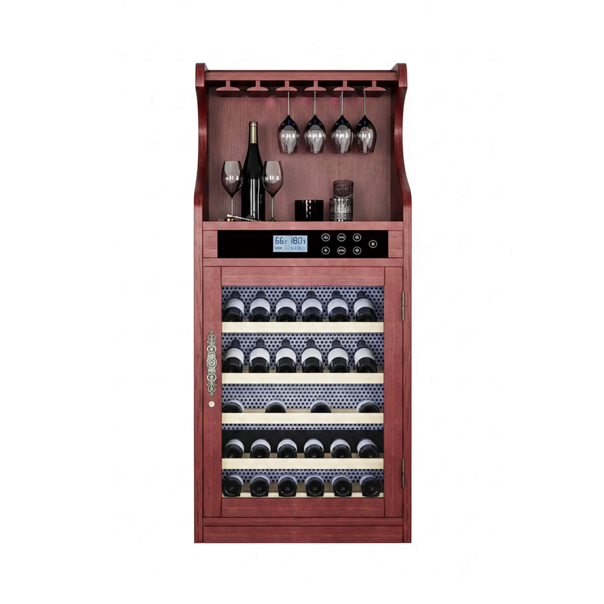 Nuvia Luxury 43-Bottle Freestanding Low Noise Wine Cooler Cabinet (SAK56084) by SAKSBY WHOLESALE