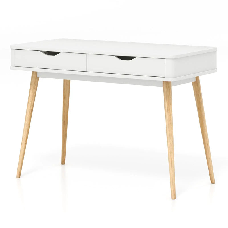 43.5 Inch Computer Desk with 2 Drawers for Small Spaces by DirectDeals