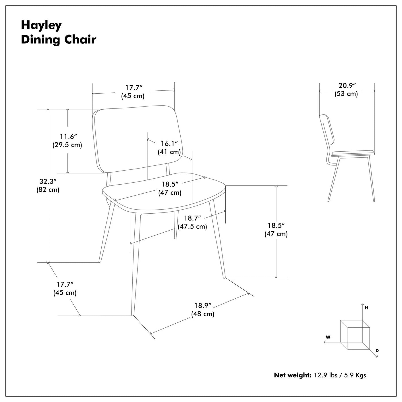 Hayley - Ergonomic Dining Chair (Set of 2) by Unique Piece Furniture