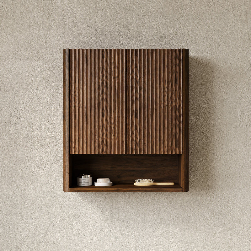 ZULA 26" Wall-Mounted Striped Bathroom Cabinet by HouseOfZazla