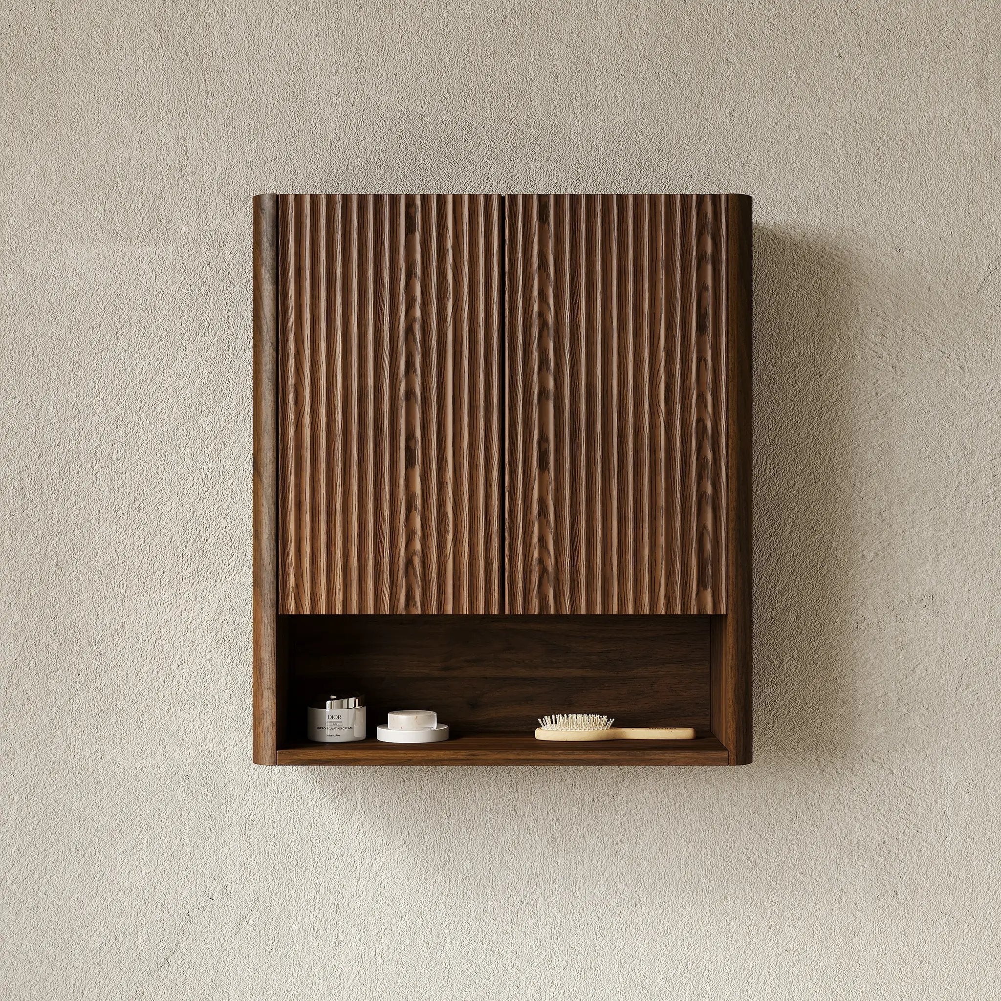 ZULA 26" Wall-Mounted Striped Bathroom Cabinet by HouseOfZazla