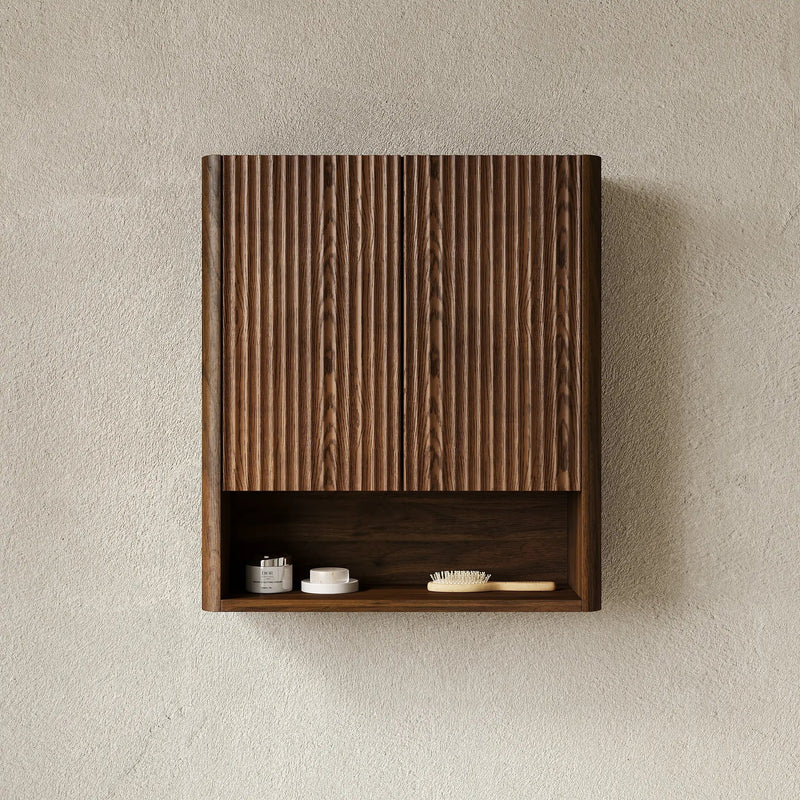 ZULA 26" Wall-Mounted Striped Bathroom Cabinet by HouseOfZazla