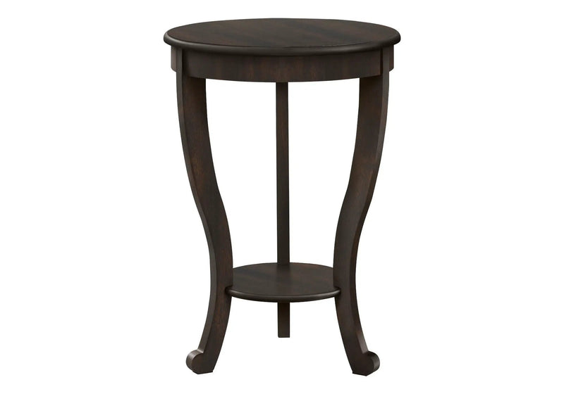 Accent End Table, 2 Tier, Traditional - Walnut by HouseOfZazla