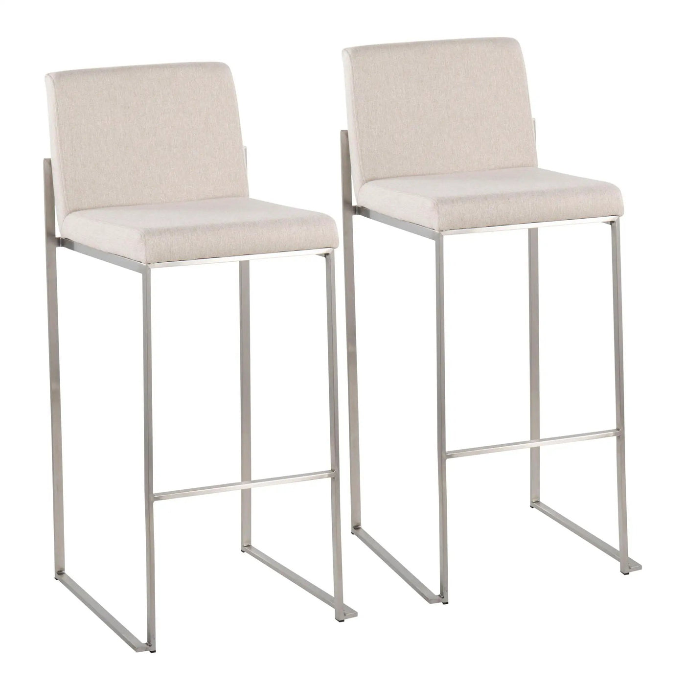 Fuji - Contemporary And Modern Elegance High Back Barstool by HouseOfZazla