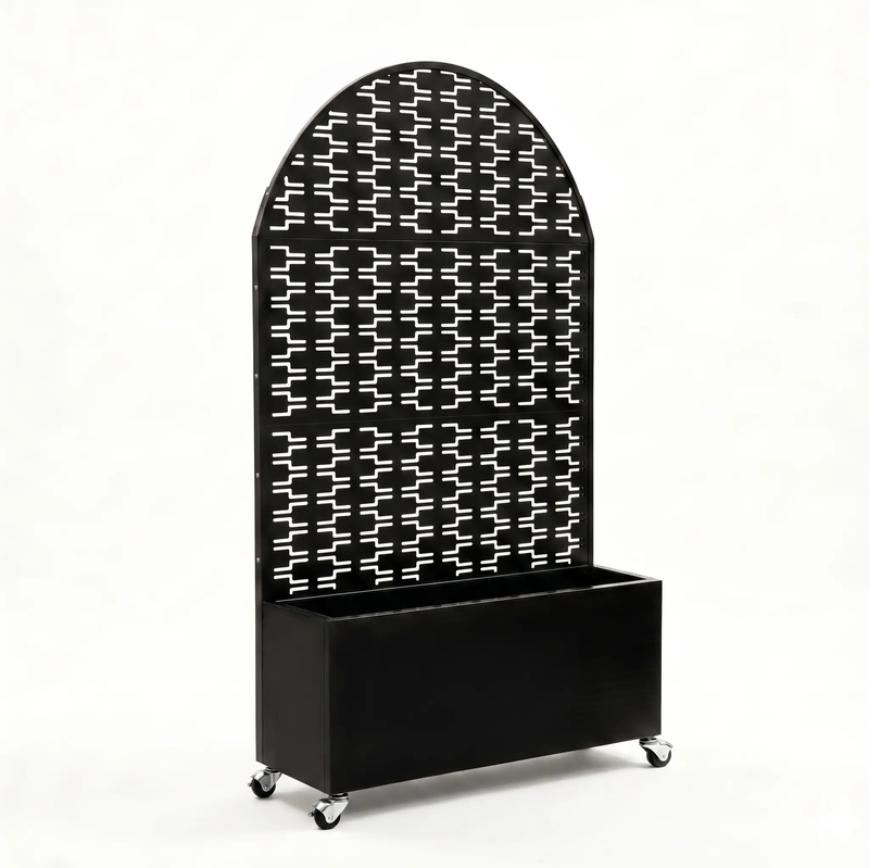 Arched Decorative Privacy Screen with Planter Box by HouseOfZazla