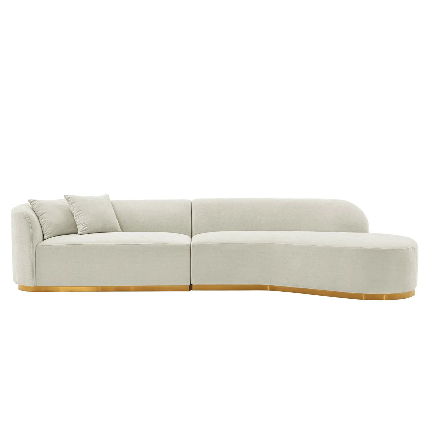 Daria - Sofa Sectional With Pillows, 2 Piece Design by HouseOfZazla