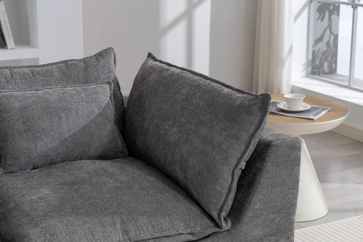 74.8" Width Cloud Couch Oversized Modular Sectional Sofa, photo 7 of 10