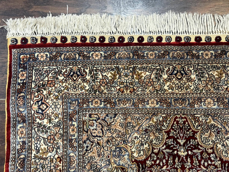Sino Persian Silk Rug 3x5, Super Fine 440 KPSI, Floral Medallion, Handmade by Jewel Rugs
