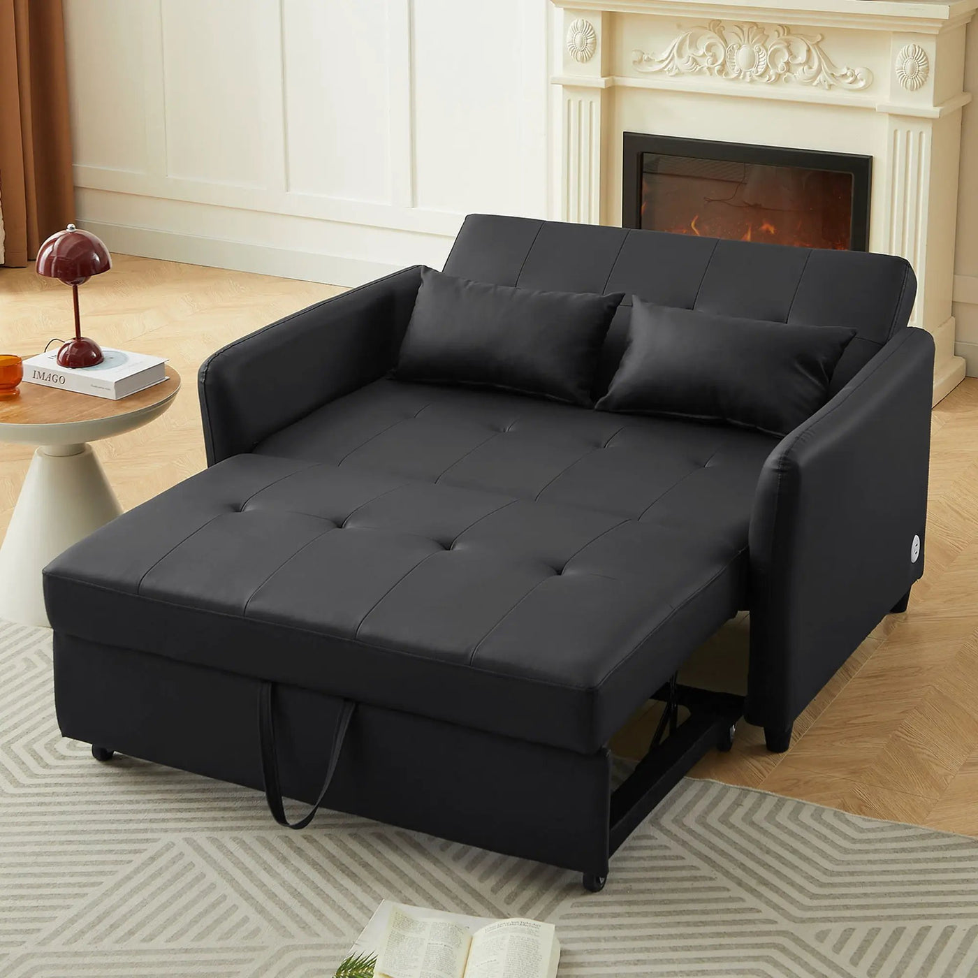 Convertible Sleeper Sofa Bed With 3 USB Ports by HouseOfZazla