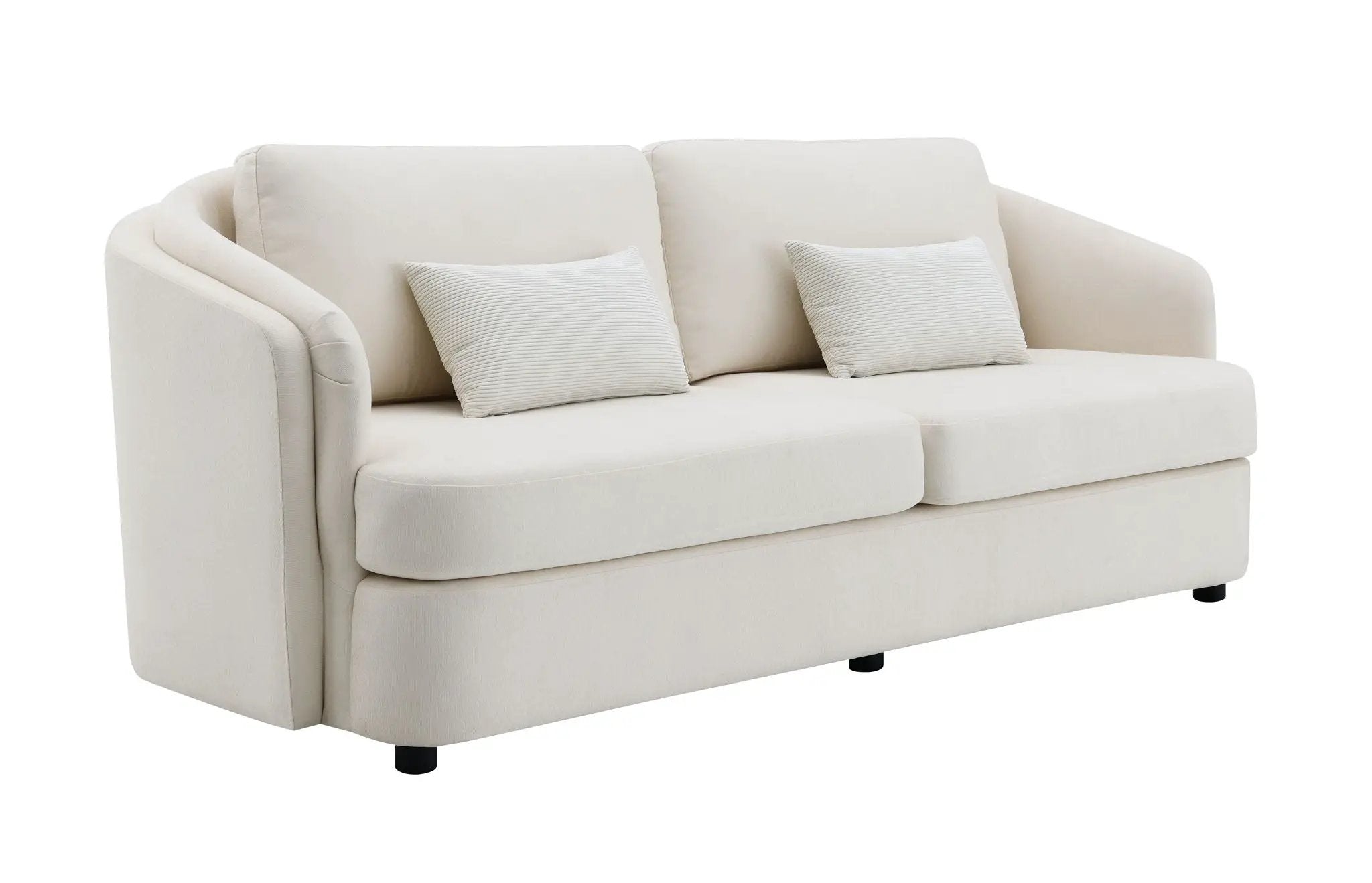 Mariko - Linen 3 Pieces Living Room Set - Beige by HouseOfZazla
