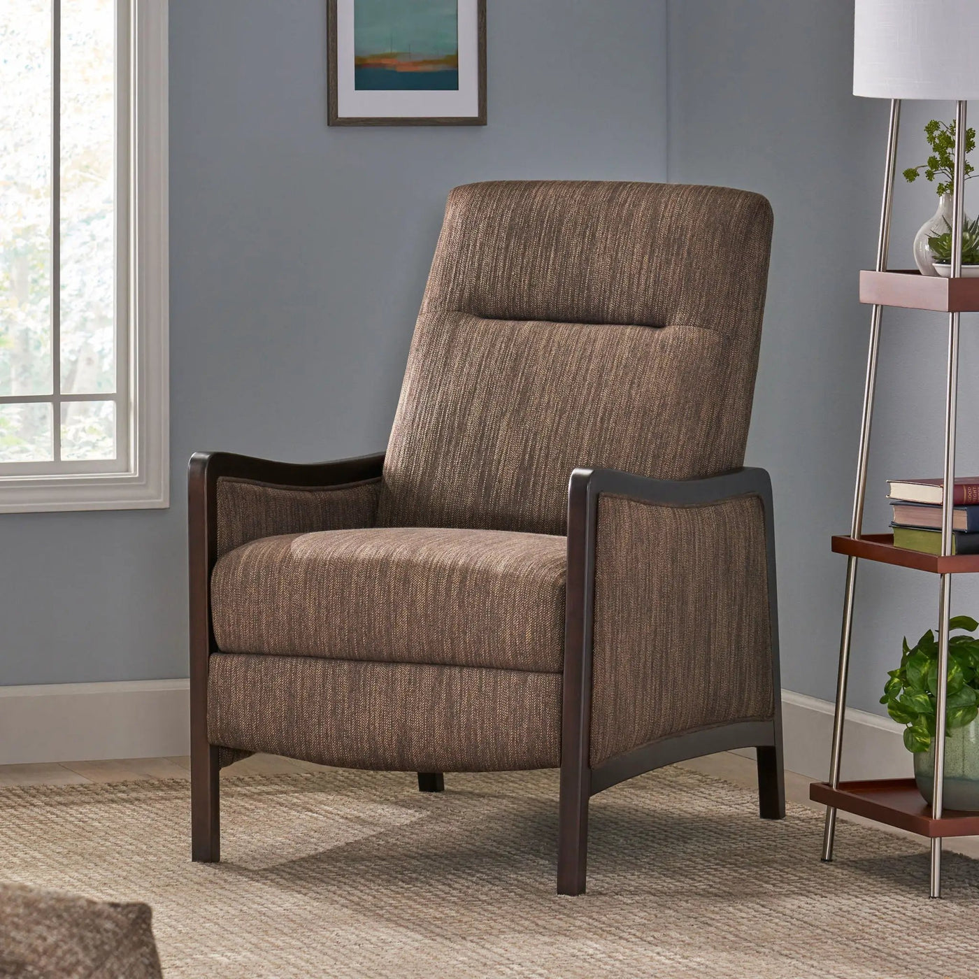 Drury - Contemporary Fabric Upholstered Pushback Recliner by Unique Piece Furniture