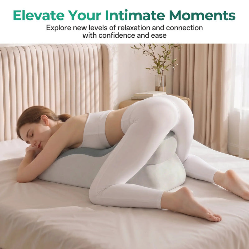 27° Ergonomic Memory Foam Support Pillow for Couples by HouseOfZazla