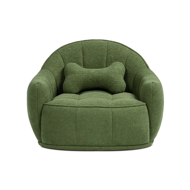 Louie 30.5" Dog Sofa Bed, Medium, Moss by HouseOfZazla