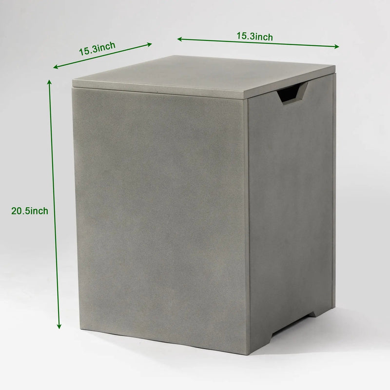 Square Propane Tank Cover Holder, Multi Functional Utility - Gray by HouseOfZazla