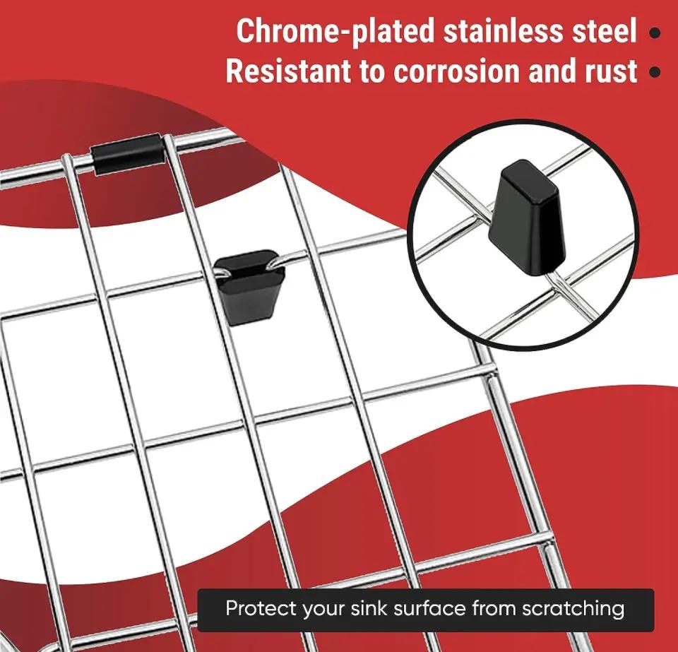Granatan 27-1/2" x 13-1/2" x 1-1/4" Sink Protectors for Kitchen Sink - Sink Bottom Grid - Stainless Steel Sink Protector - Sink Grate for Bottom of Ki by Selzalot