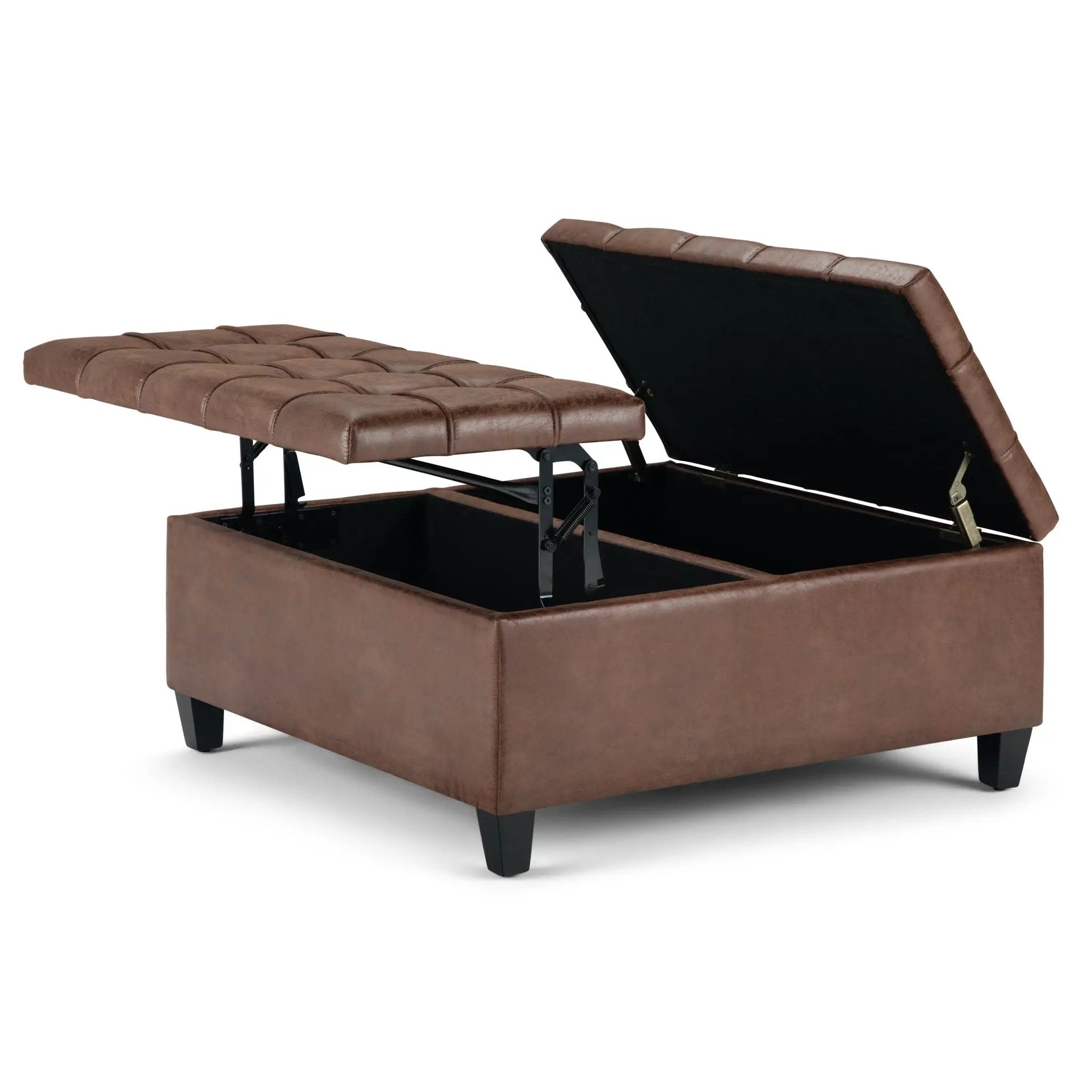 Harrison - Upholstered Coffee Table Storage Ottoman by HouseOfZazla