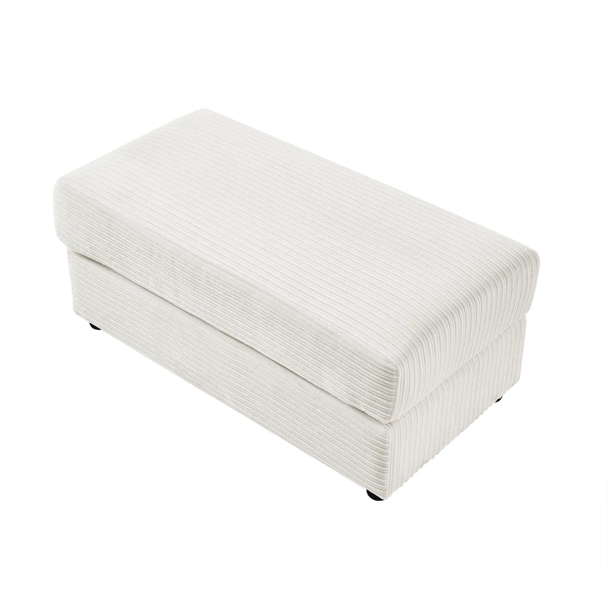 Modern Style Loveseat Sofa Sectional Sofa Couch With Storage Space, A Movable Ottoman, Two USB Ports, Two Cup Holders, A Phone Holder For Living Room by HouseOfZazla