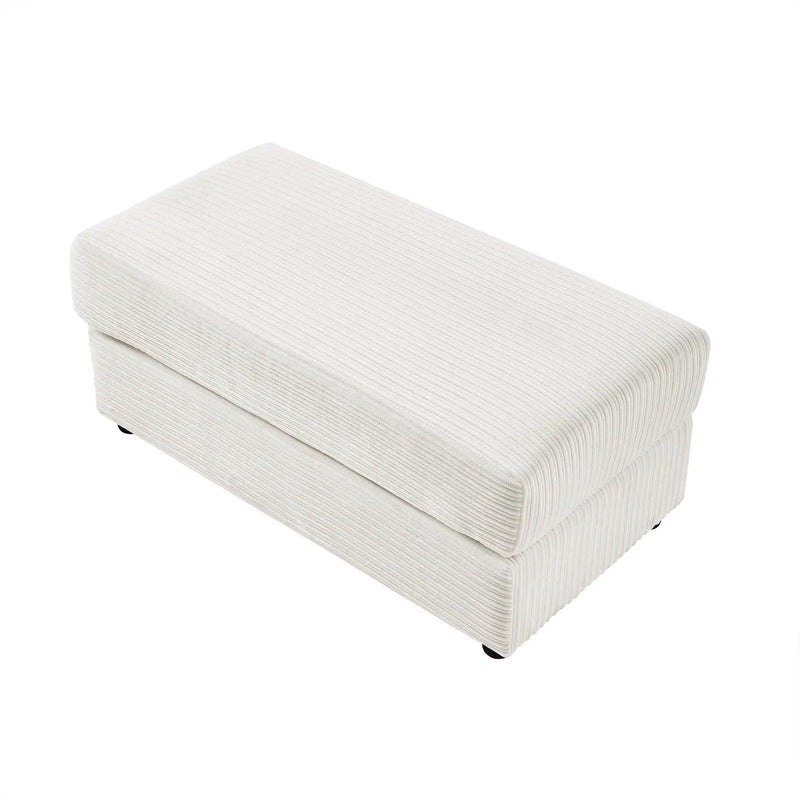 Modern Style Loveseat Sofa Sectional Sofa Couch With Storage Space, A Movable Ottoman, Two USB Ports, Two Cup Holders, A Phone Holder For Living Room by HouseOfZazla