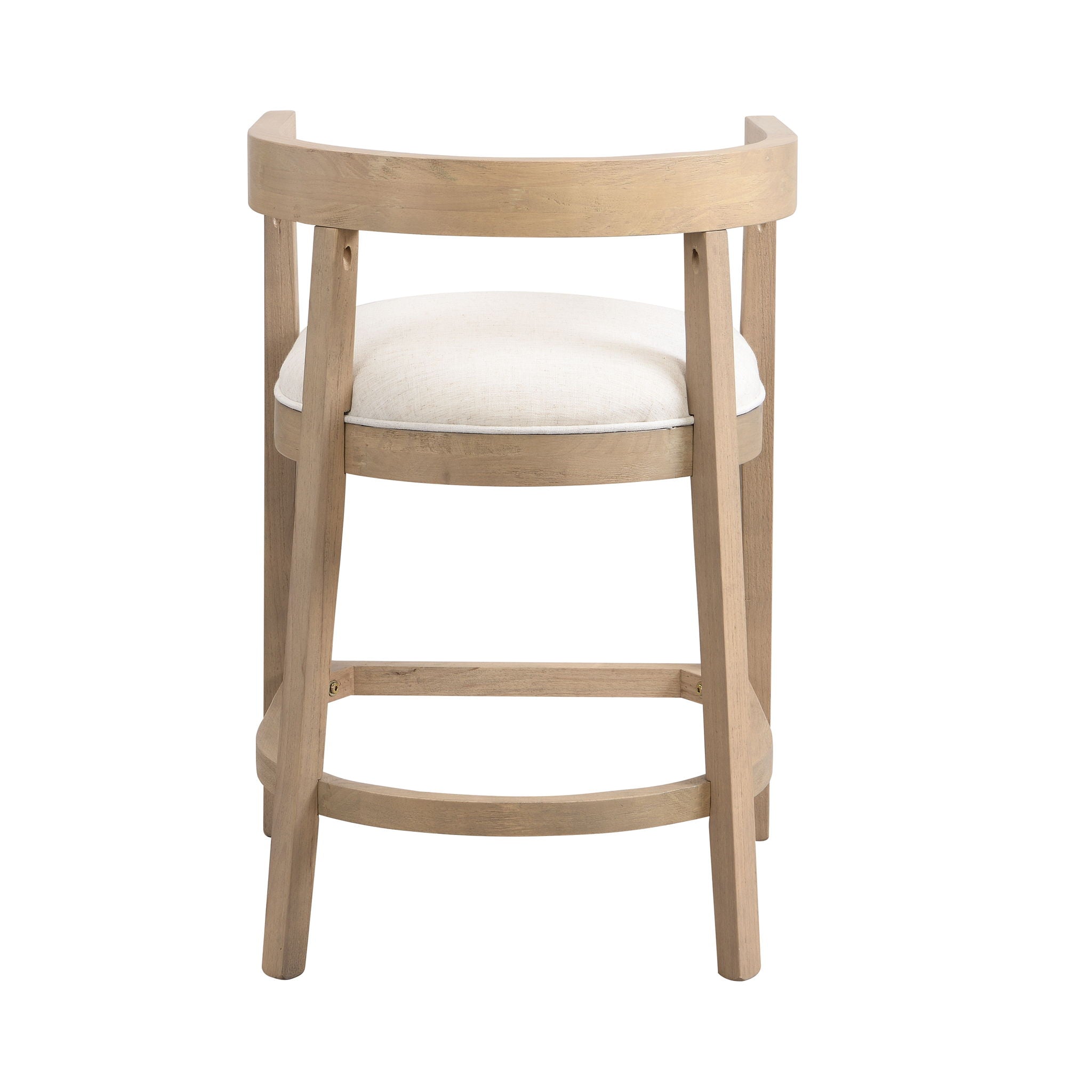 Modern Rubberwood Counter Stool Set With Upholstered Seats by HouseOfZazla