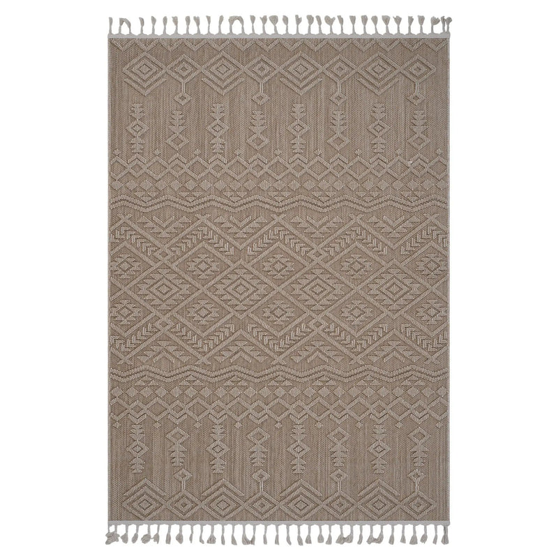 Guros - 8' X 10' Traditional Indoor / Outdoor Area Rug - Natural by HouseOfZazla