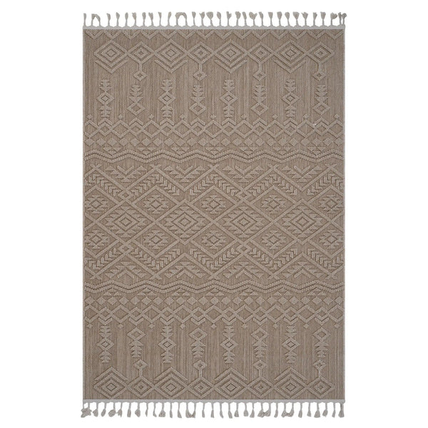 Guros - 6' X 9' Traditional Indoor / Outdoor Area Rug - Natural