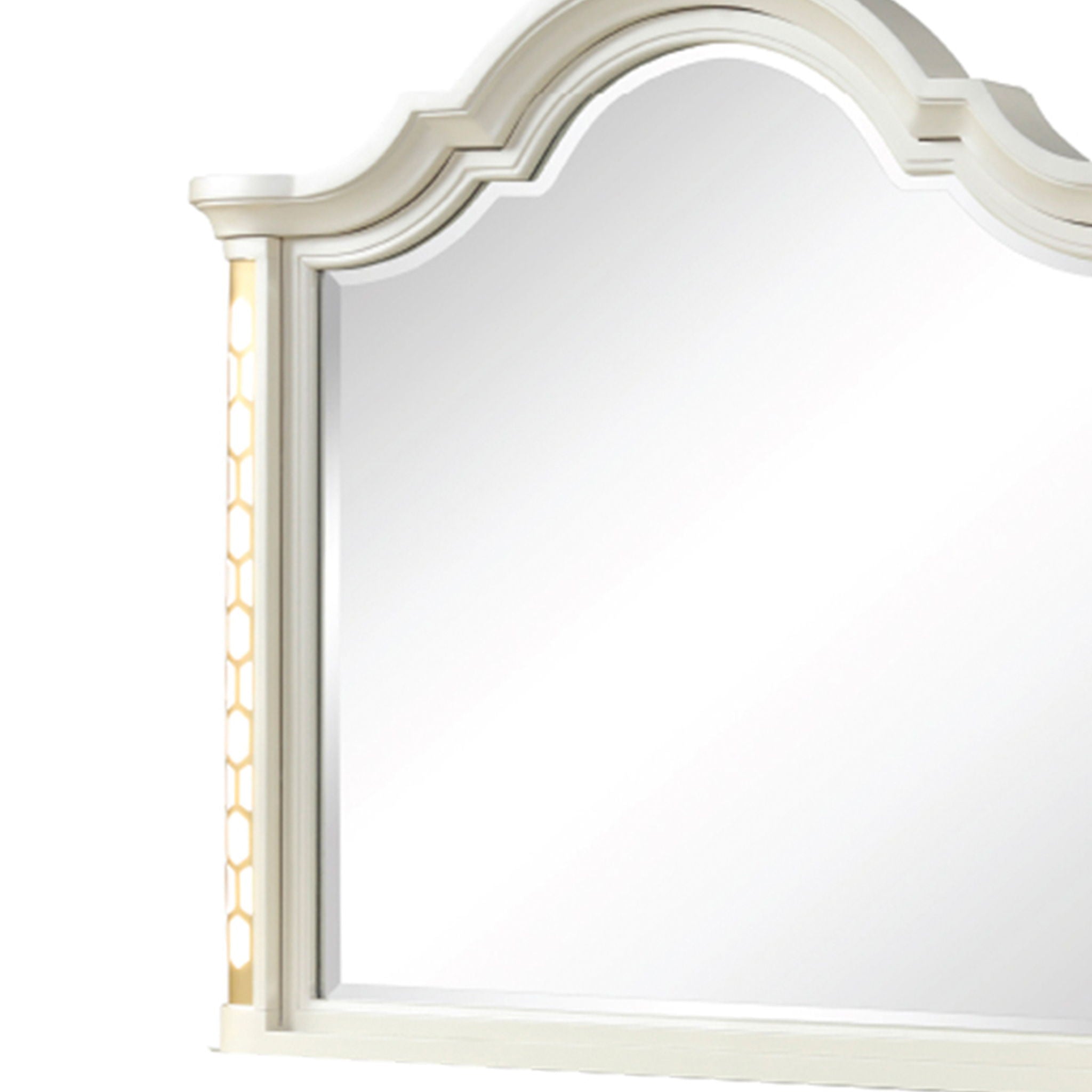 Jasmine - Mirror With Side LED Lightning (Includes Only Mirror) - Beige by HouseOfZazla