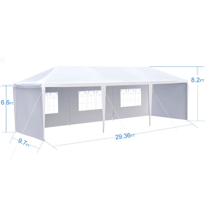 10X30' Wedding Party Canopy Tent Outdoor Gazebo With Removable Sidewalls by HouseOfZazla