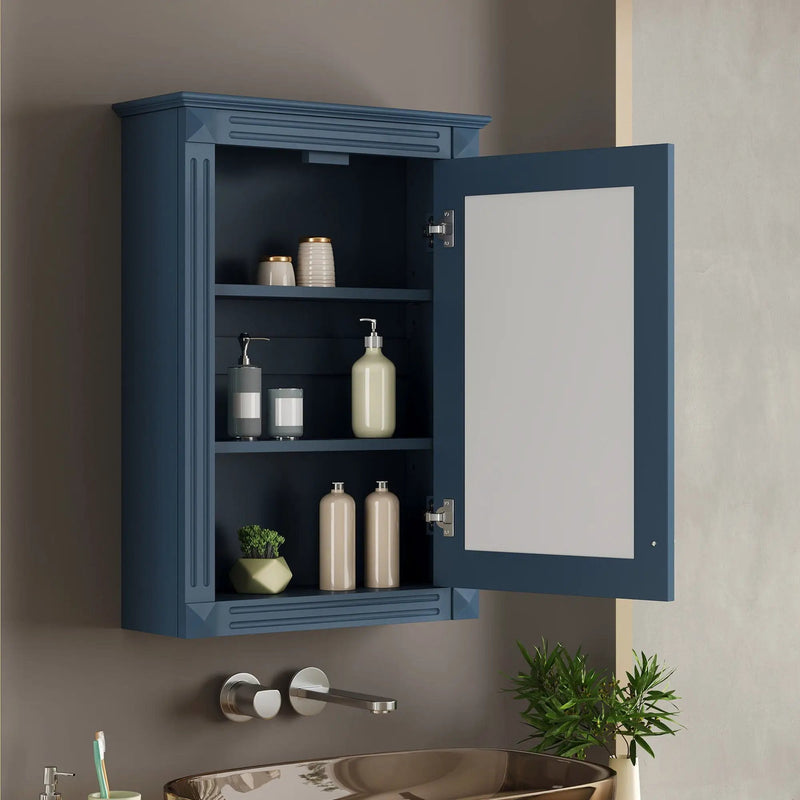 Wall Mounted Bathroom Storage Medicine Cabinet For Over Toilet With Mirror by HouseOfZazla
