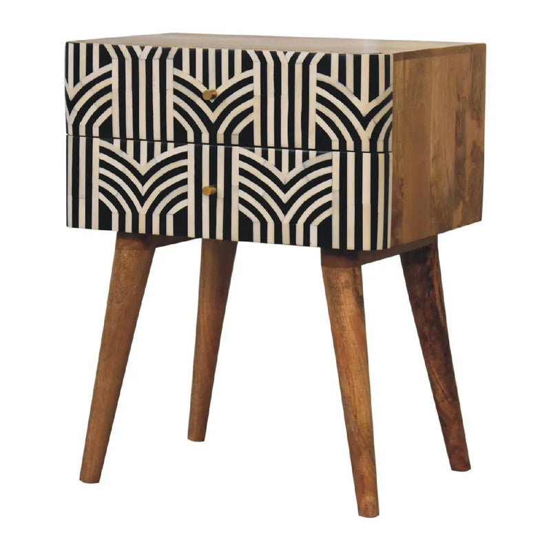 Edessa Bone Inlay Bedside by Unique Piece Furniture