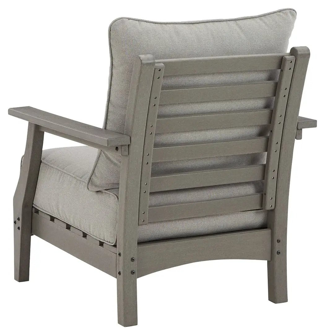 Visola - Lounge Chair w/Cushion (Set of 2) - Gray by Unique Piece Furniture