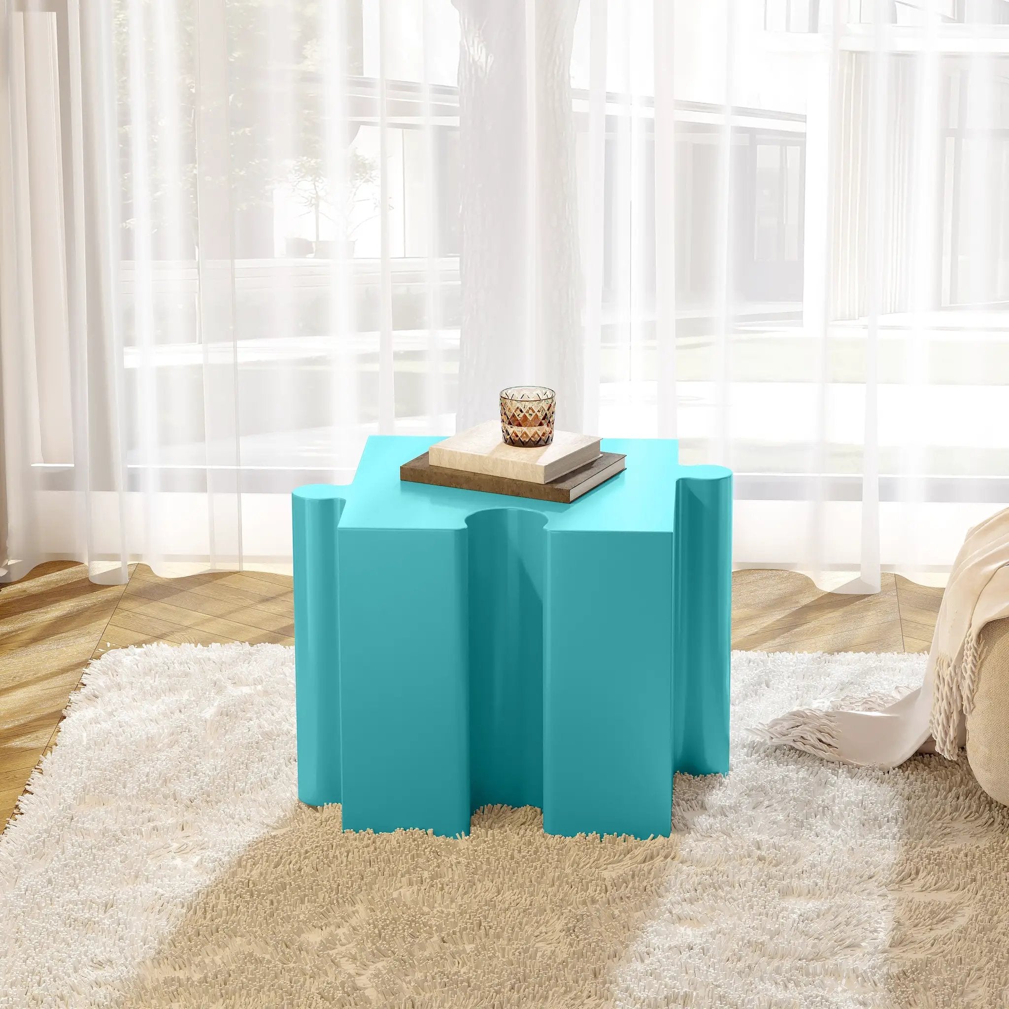 Puzzle Art Side Table by HouseOfZazla