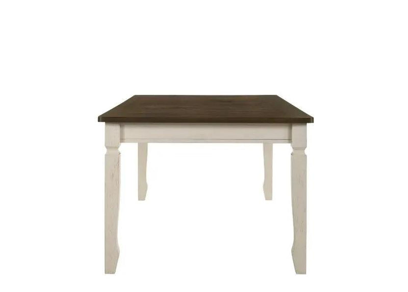 Fedele - Dining Table - Weathered Oak & Cream by Unique Piece Furniture